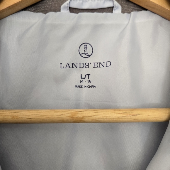 Lands' End Light Blue Puffer Vest - Picture 3 of 11